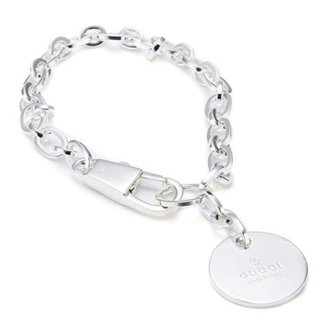 white face silver bracelet gucci|Gucci trademark bracelet.